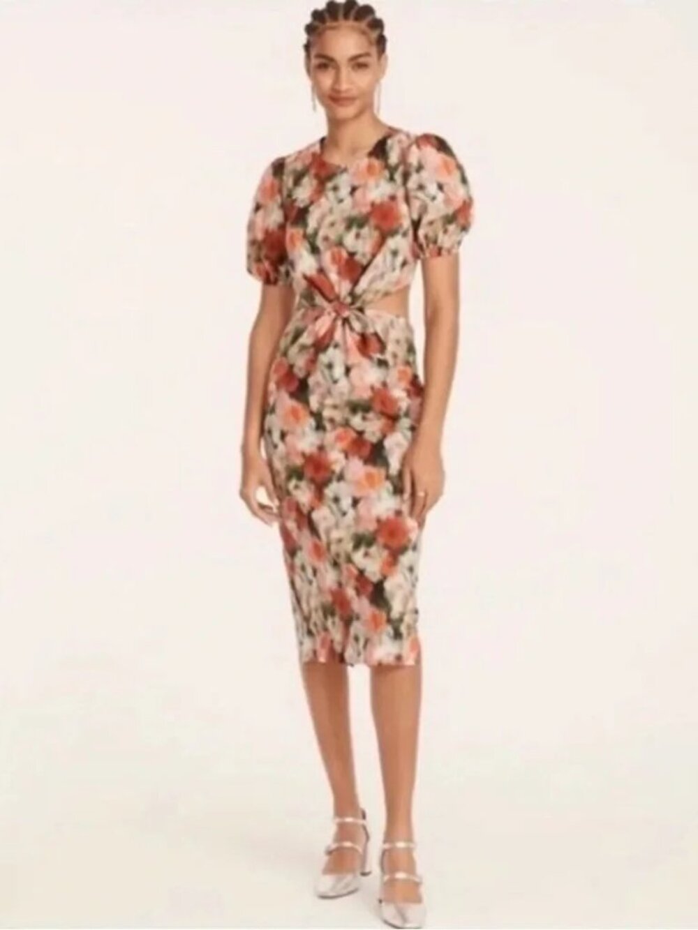 J. CREW Hazy Days LIBERTY FABRIC Cut Out Dress 4